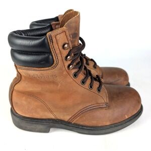 Red Wing 2369 Heritage Work Boots Women's Size: 7D Lace-Up Steel Toe Brown